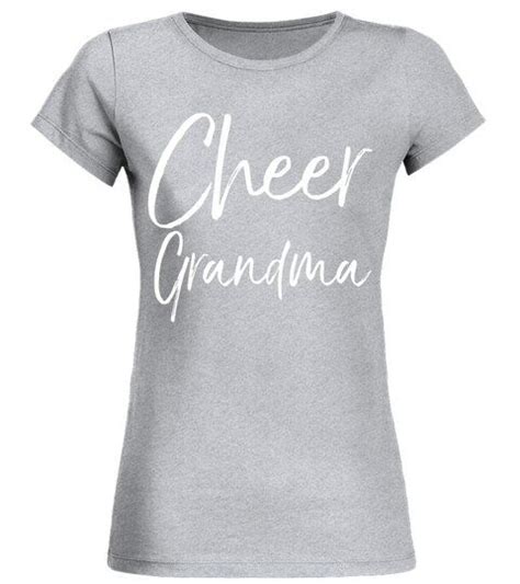 Cheer Grandma Shirt Fun Proud Cheerleader Nana Tee Round Neck T Shirt Woman Shirts Tshirts