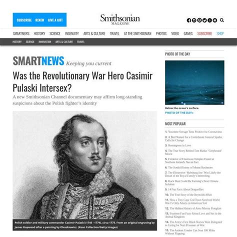 Resources Was The Revolutionary War Hero Casimir Pulaski Intersex
