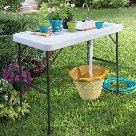 Outdoor Sink Table Grilling And Entertaining Brylanehome Outdoor