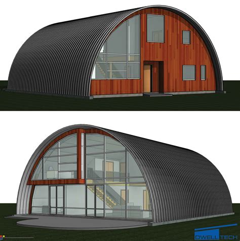 Curved Roof Homes And Cottages Dwelltech Construction Ltd Quonset