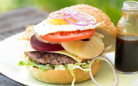 Aussie Burger With The Lot Recipe Food To Love