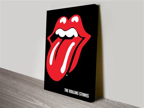 Rolling Stones Art On Stretched Canvas Australia