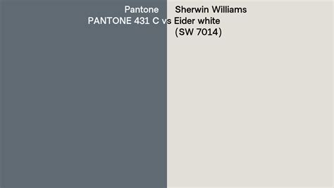 Pantone 431 C Vs Sherwin Williams Eider White Sw 7014 Side By Side