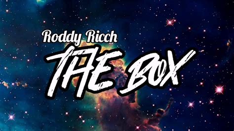 Roddy Ricch The Box Lyrics Youtube