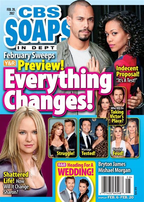 Cbs Soaps In Depth 2202017 Digital Cbs Young And The Restless