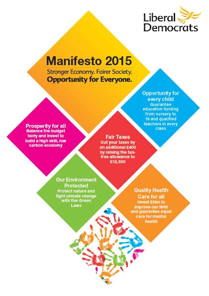 Liberal Democrats Publish Their Election Manifesto Front Page