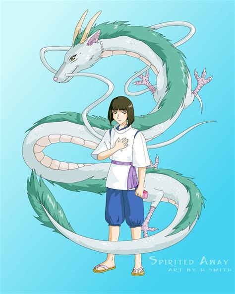 Spiritedawayhaku Deviantart Studio Ghibli Art Spirited Away Haku