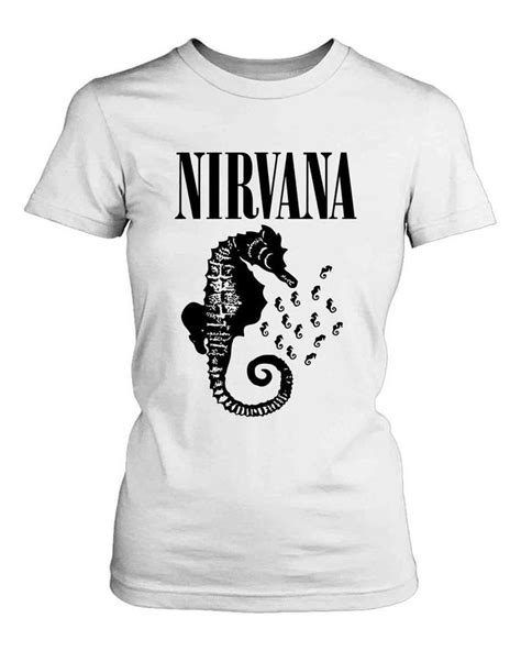 Nirvana Seahorse Womens T Shirt Tee T Shirts For Women T Shirt Shirts