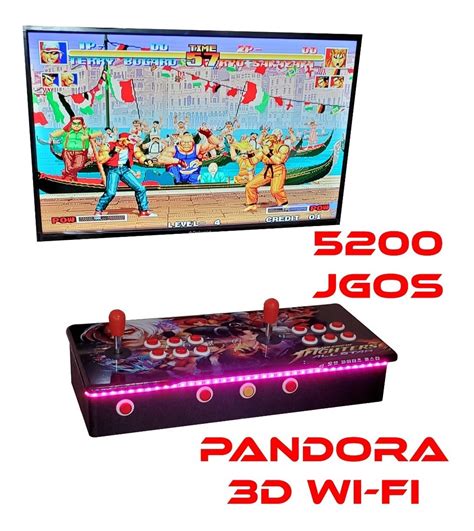 Tablero Arcade Multijuegos Pandora 3d Wifi 5200 Juegos Leds Mercado