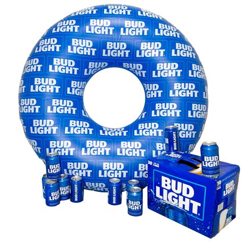 Bud Light Logo All Over Print Pool Float Ring