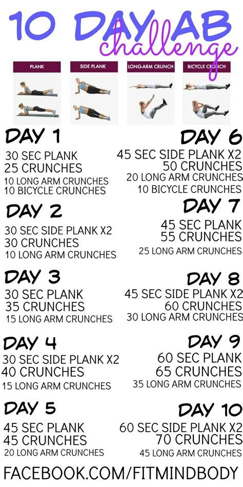 Day Ab Challenge Ab Challenge Ab Workout Plan Ab Workout Challenge