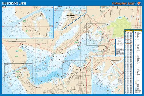 Muskegon Lake Fishing Map