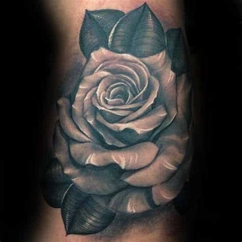 Spelling a word or phrase across four (or eight if you choose to tattoo both hands) may suit your personality. 90 Realistic Rose Tattoo Designs For Men - Floral Ink Ideas