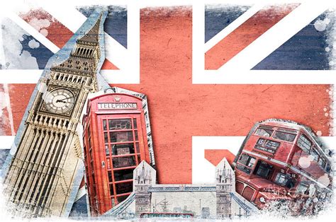 London Collage Digital Art By Delphimages Photo Creations
