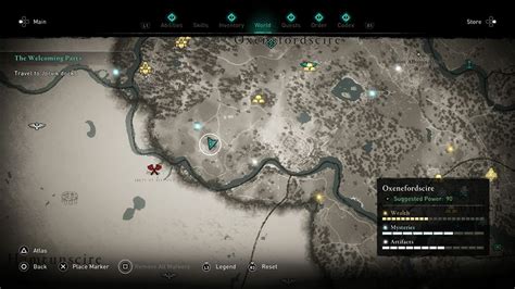 Assassins Creed Valhalla Oxenefordscire Treasure Hoard Map Guide