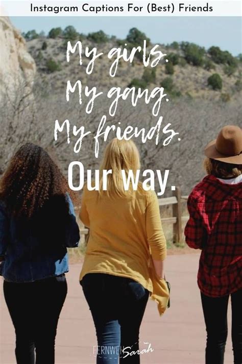 These funny friendship quotes sum up in amusing ways exactly what a close friendship is all about. Awesome Instagram Captions for Friends - Funny, Cute and Smart Quotes