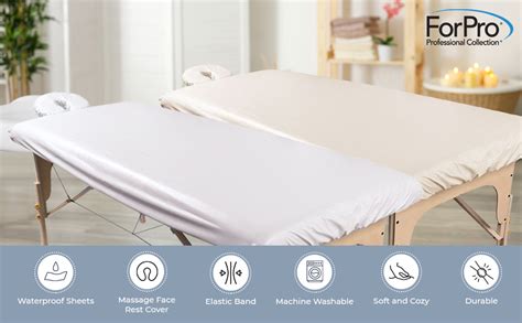 Forpro Waterproof Spa Treatment Polyester Massage Sheet Set Machine Washable