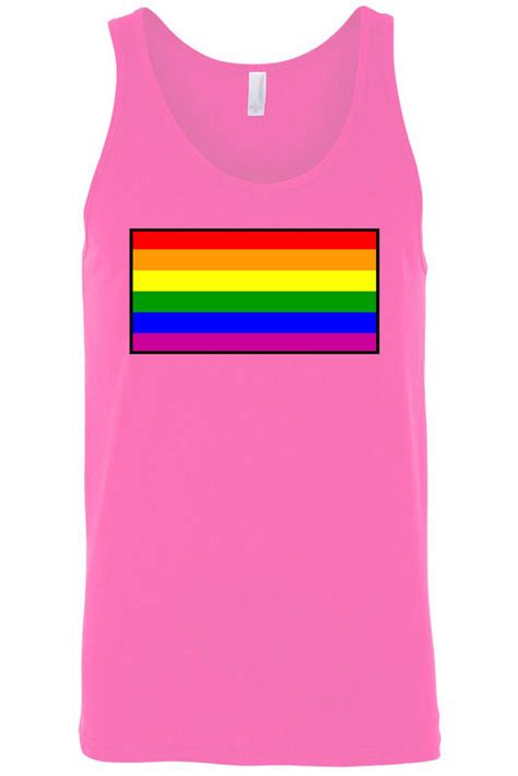Men S Tank Top Gay Pride Rainbow Flag Colors Lgbt Homosexual Lesbian