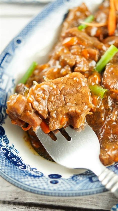 In a large bowl toss the flank steak strips with the cornstarch together and let them sit for 5 minutes. Melt In Your Mouth Instant Pot Mongolian Beef - Living Sweet Moments