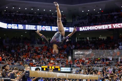 Naya Howard Of Georgia Competes On The Balance Beam During A Meet
