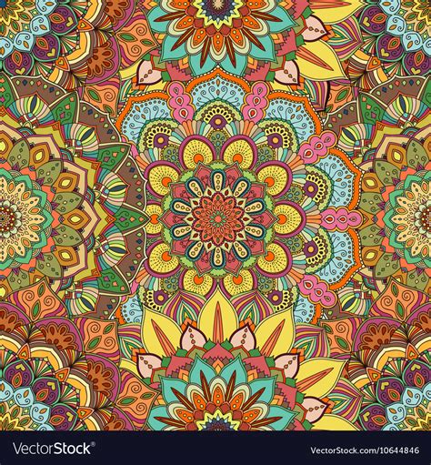 Flower Pattern Intricate 1 Royalty Free Vector Image
