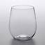 Choice 12 Oz Clear Plastic Stemless Wine Glass  16/Pack