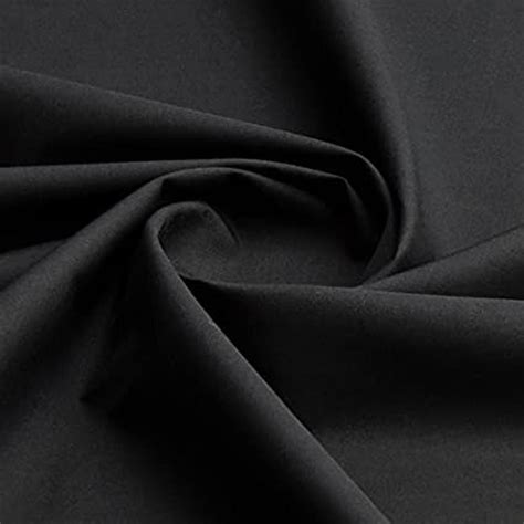 Sold By The Yard Solid Black 100 Cotton Sheeting Fabric Solid Etsy