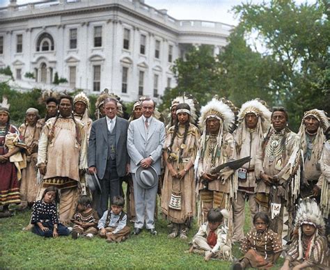 Historical Colorized Pictures Show Native Americans At The White House