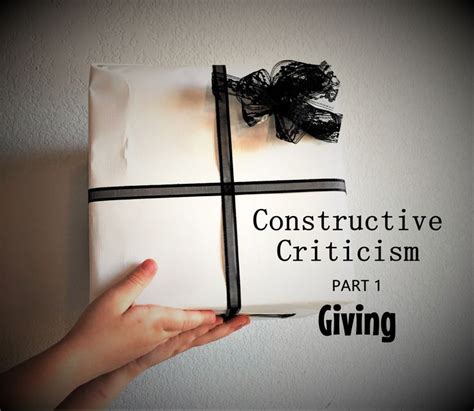 Constructive Criticism Part 1 Giving Criticism Constructive