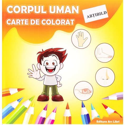 Corpul Uman Carte De Colorat Cu Abtibild Editura Ars Libri Estetoro