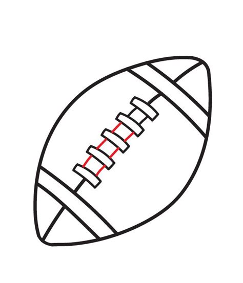 How To Draw A Football Drawings Easy Drawings Draw