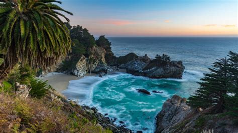 Mcway Falls Is The Pacific Ocean Waterfall In California
