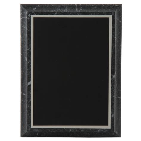 Black Simulated Marble Professional Plaque