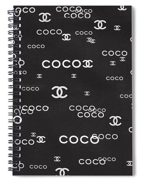 Chanel Vintage Logo Pattern Black White Coco Cc Luxury