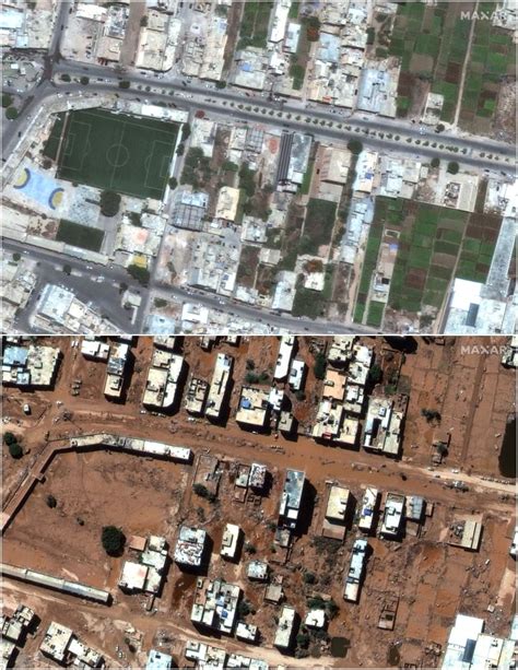 Before And After Satellite Images From Libya Storm Cbc News
