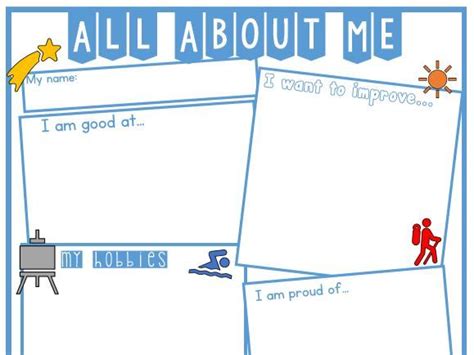 Transition Activity All About Me Editable Teaching Resources