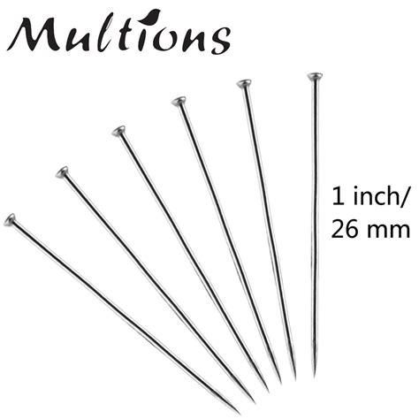 1600 Pieces Head Pins 26mm Stainless Steel Fine Satin Pin Straight Dressmaker Pins For Jewelry