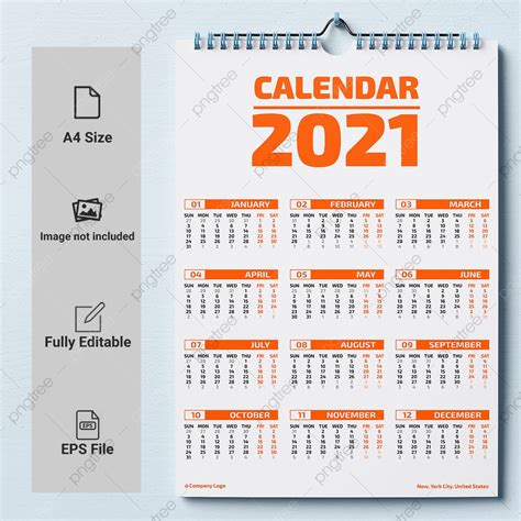 New Calendar Design 2021 Template Download On Pngtree