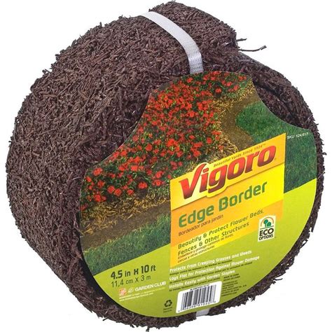 Vigoro Vigoro Edge Border Brown The Home Depot Canada Lawn Edging Landscape Edging Rubber