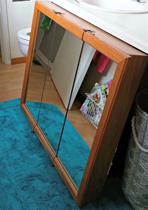 Maybe you would like to learn more about one of these? Main Bathroom Redo - Repurposed Medicine Cabinet - Little ...