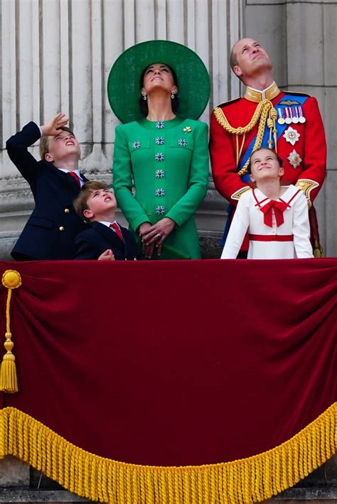 George Charlotte And Louis At Trooping The Colour Popsugar