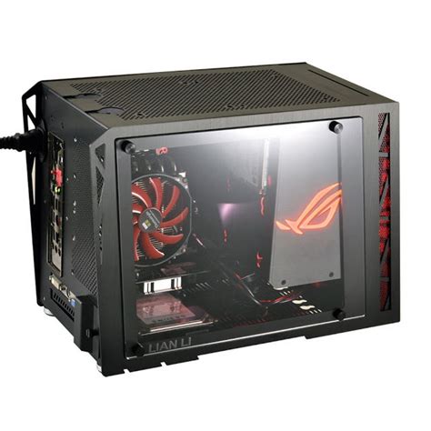 Lian Li Pc Q17wx Asus Rog Certified Black Mini Itx Gaming