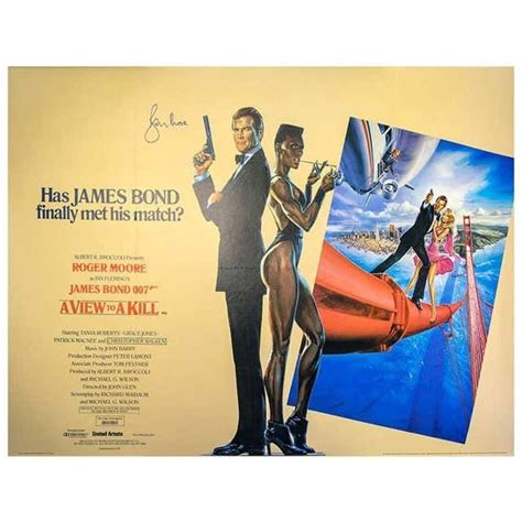 original vintage 007 james bond movie poster a view to a kill roger moore for sale at