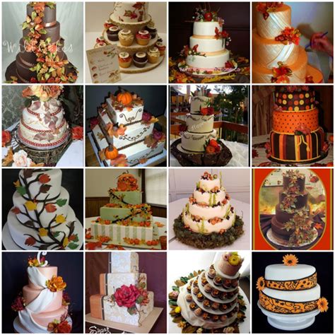 Fall And Autumn Themed Wedding Cakes Here Comes The Blog