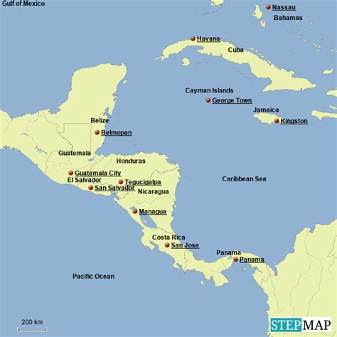 Stepmap Latin America Map 2 Landkarte Für South America