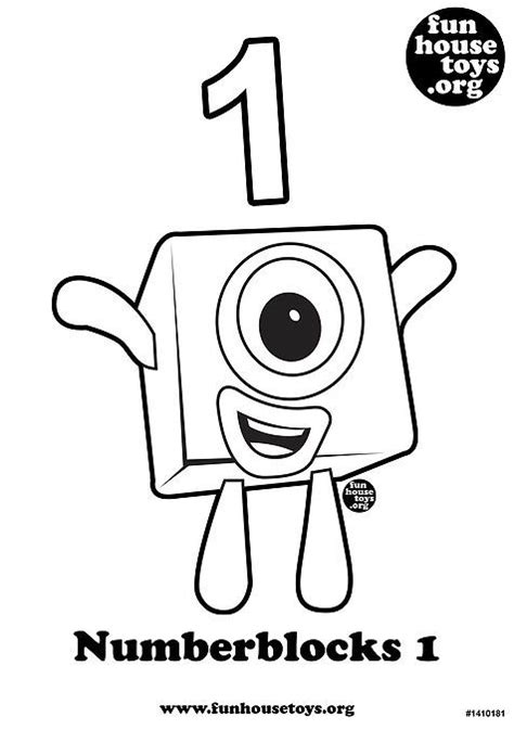 Numberblocks 1 Printable Coloring Pagej Coloring Pages For Boys