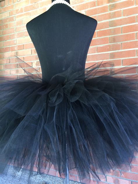 Solid Black Adult Tutu For Waist 35 Up To 45 Great Etsy