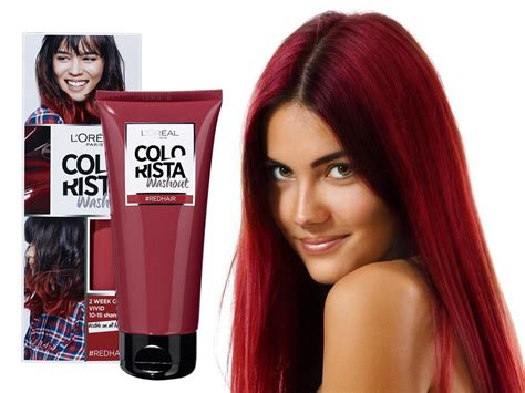 But why does my hair color wash out so fast? L'Oreal Colorista Washout Cream Hair Color Red model ...