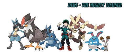 My Hero Academia X Pokemon Deku Trainer By Gik17 On Deviantart
