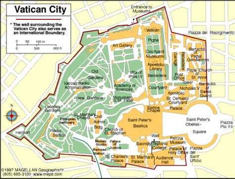 Vatican City Map Infoplease